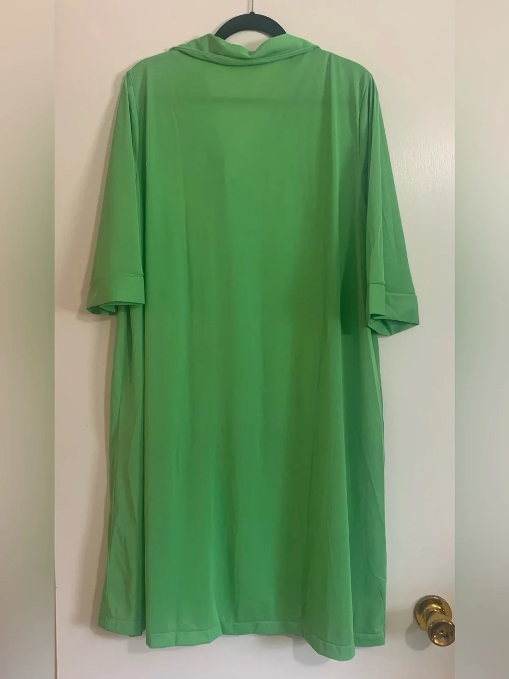 Vintage 60s/70s Sears “Jamarettes” Green Nylon Robe Housecoat Cottagecore